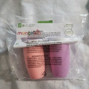 2 New Munchkin Sippy Cups Spill Proof Miracle 360 10 Ounce 12 M+ Months Plus